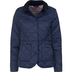 Barbour Women - XS Jackets Barbour Deveron Quilted Jacket - Navy/Pale Pink