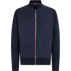 Tommy Hilfiger Bomber Jackets - Men - S Tommy Hilfiger Mixed Texture Zip Thru Bomber Jacket - Desert Sky