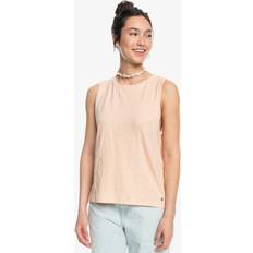 Beige Tank Tops Roxy Women's On the Shoreline Knit Tank Top Top S, sand