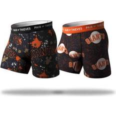 Pair of Thieves MLB San Francisco Giants SuperFit Boxer Brief in Black, Black/Orange