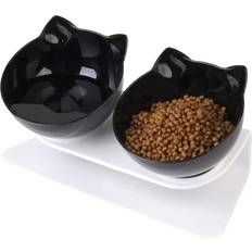 Tianfu Feeder, Double Cat Bowl With Raised Stand Feeder