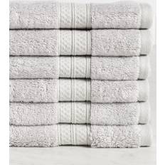 Superior 6-piece Solid Absorbent Soft Hand Bath Towel