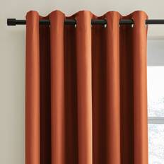 Solid Colours Curtains & Accessories Dunelm Blackout Orange Umber 182x228cm