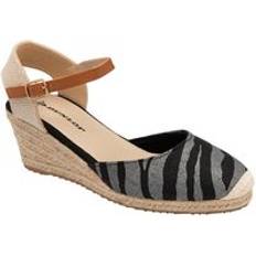 Multicoloured - Women Heeled Sandals Dunlop 'Indra' Espadrille Wedge Sandals Multi