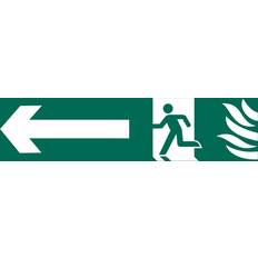 Green Workplace Signs Draper Running Man Right Arrow Safety Sign