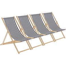 Black Sun Beds Harbour Housewares Wooden Folding Garden Sun Lounger Deck