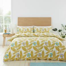 Divante Aurelia Floral Duvet Cover Yellow