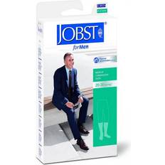 Jobst For Men Ribbed Compression Socks, Knee High, X-Large, Black, Closed Toe, 20 to 30 mmHg Compression Rating, #115091, #115091 PR
