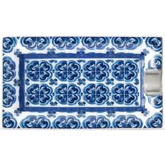 Dolce & Gabbana Blue Patterned Porcelain Ashtray