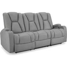 Hannah 60605 Dark Grey Sofa 208cm 3 Seater