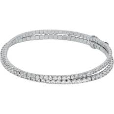 Michael Kors Precious Double Wrap Tennis Bracelet - Silver/Transparent