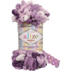 Alize Puffy Color Baby Blanket Yarn Lot of 4skn 400gr 39.3 yds 100% Micropolyester Soft Yarn Hand Knitting Yarn 5923