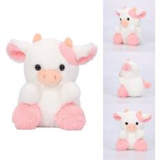 RYWOLT Cow Strawberry Belle Plush Toy Soft Stuffed Animals Doll Kids Birthday Gifts