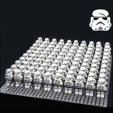 Bysion SW690 100pcs Star Wars Storm Troops 501st Clone Trooper Minifigures Kids and Adult Toys Fit Lego Bottom Plate