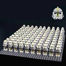 Bysion WM556 100pcs Star Wars Storm Troops 501st Clone Trooper Minifigures Kids and Adult Toys Fit Lego Bottom Plate