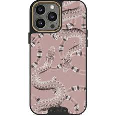 Burga Poolside Glam Snakes iPhone 14 Pro Max Case, Elite MagSafe Gold