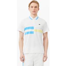 Lacoste Polyester T-shirts & Tank Tops Lacoste Colour Block Tech Polo Shirt White Mens