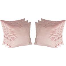 Nicola Spring Square Velvet Chair Cushions Pink