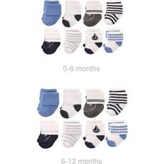 Hudson Infant Grow with Me Cotton Terry Socks - Nautical