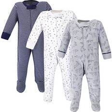 Touched By Nature unisex Organic Cotton and Play Sleepers, Constellation, 6-9 Months