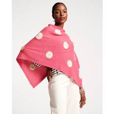 Pink Capes & Ponchos Le Petit Poncho Embroidered Flowers Pink Oyster