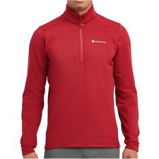 Montane Men - Outdoor Jackets - XL Montane Protium Pull-on Half Zip Fleece Red Man