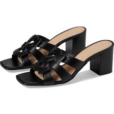 Coach Heeled Sandals Coach Nikki Leather Sandal Black Women's Sandals Black