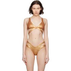 Gold Bikinis Agent Provocateur Mazzy Bikini Top