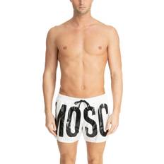 Moschino Swimming Trunks Moschino Logo Swim Shorts White