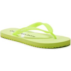 Laced - Women Flip-Flops Calvin Klein Jeans Zehentrenner, Marken-Schriftzug, für Damen, grün