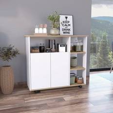 Simplie Fun Benton 4-Shelf Kitchen Island