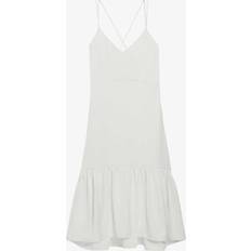 Claudie Pierlot Satin midi dress white