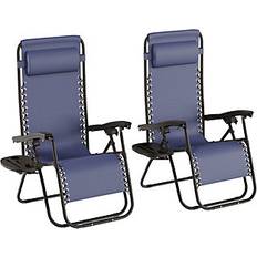 Blue Patio Chairs Lavish Home Set of 2 Zero Gravity Lounge