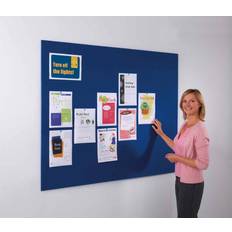 Blue Bulletin Boards Metroplan Frameless felt noticeboard 1200 HxW