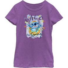 Fifth Sun kid's Easter Stitch Wild for Spring Egg Graphic Tee- Purple Berry