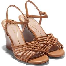 Cole Haan Women Heeled Sandals Cole Haan Jitney Knot Ankle Strap Wedge Sandal