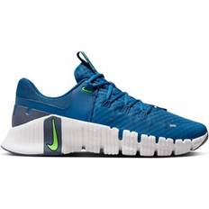 Blue Gym & Training Shoes Nike Free Metcon 5 M - Court Blue/Thunder Blue/Platinum Tint/Green Strike
