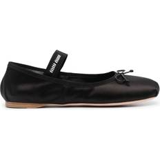 Miu Miu BALLERINAS in SATIN Woman Black