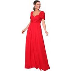 Krisp Multiway Neckline Occasion Maxi Dress Red