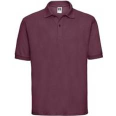 Clothing Russell Polycotton Pique Polo Shirt Burgundy