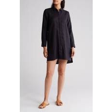 James Perse Long Sleeve Linen Shirtdress