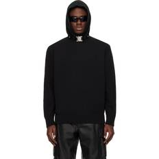 1017 ALYX 9SM Black Buckle Collar Hoodie BLK0001 BLACK