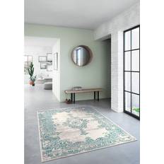 Mercury Row Hibner Teal/Beige Rug