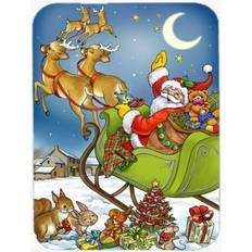 CoolCookware Santa Taking Off Glass Large Chopping Board