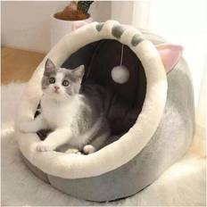 SRJ STAR S Pet Cat Kitten Cave Bed Cute Cat Igloo Bed Soft Dog Puppy House