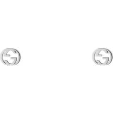 Gucci Interlocking Earrings - White Gold