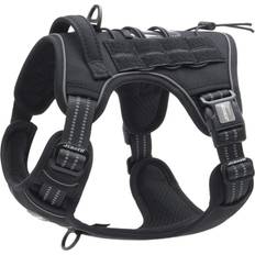 Tianfu Dog Harness for Large Dogs No Pull Adjustable Pet Harness Reflective K9 Working Training Easy Control Pet VestBlack XL