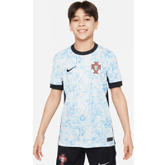 Nike Portugal Men's Team 2024/25 Stadium Away Older Kids' Dri-FIT Football Replica Shirt White Polyester