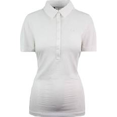Under Armour Sportswear Garment - Women Polo Shirts Under Armour HeatGear Golf Fitted Polo Shirt Womens Cream Top 1272340
