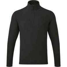 Clothing Premier Mens Unisex Adult Recyclight Quarter Zip Fleece Top Black